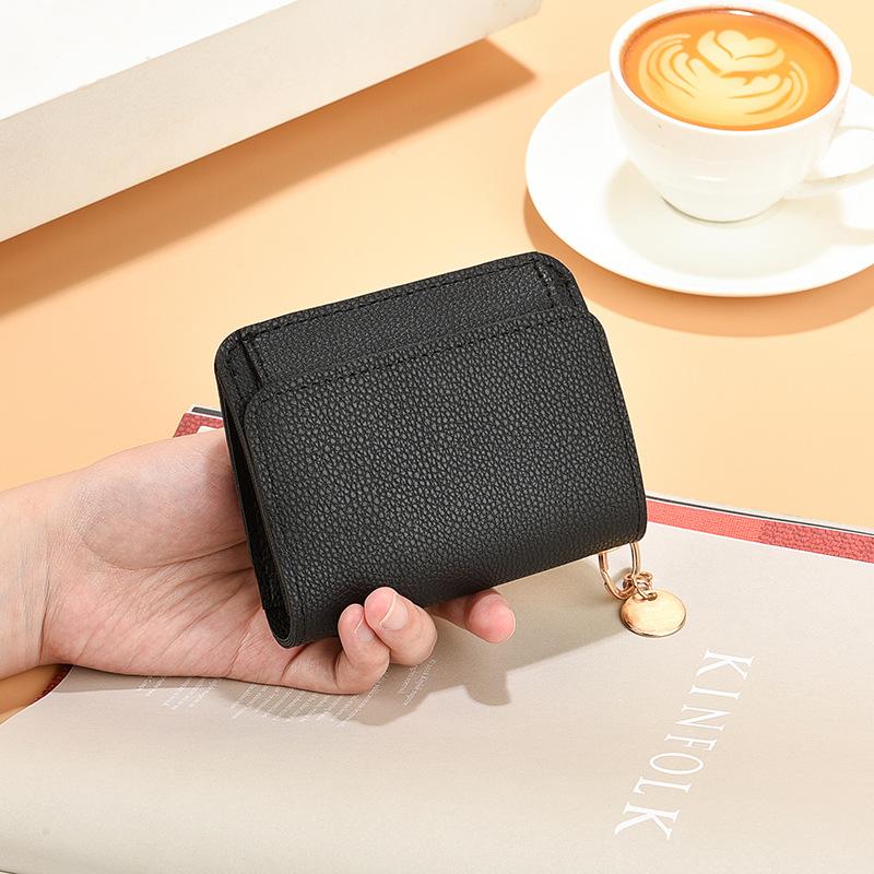 Korean Version of Women's Wallet, Short Fashion Handbag, Multi Card Slot Card Bag, Zipper Coin Purse
