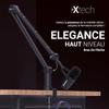 Bras de microphone - ixtech - acier inoxydable - articulé - compatible 5/8, 1/4, 3/8 - 360° pivotant