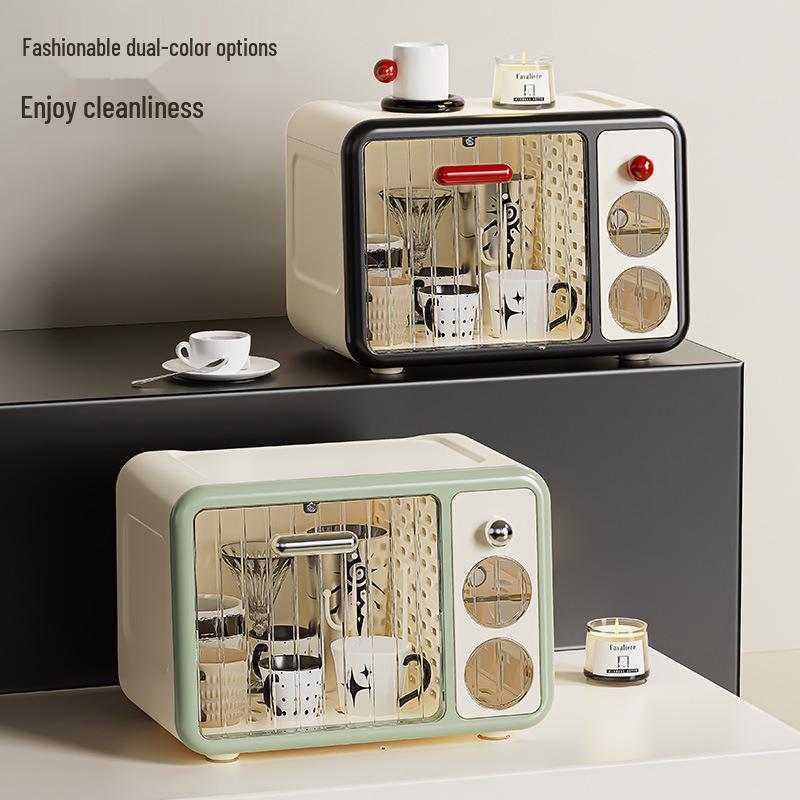 Desktop Dustproof Cup Storage Rack for Kitchen Countertops