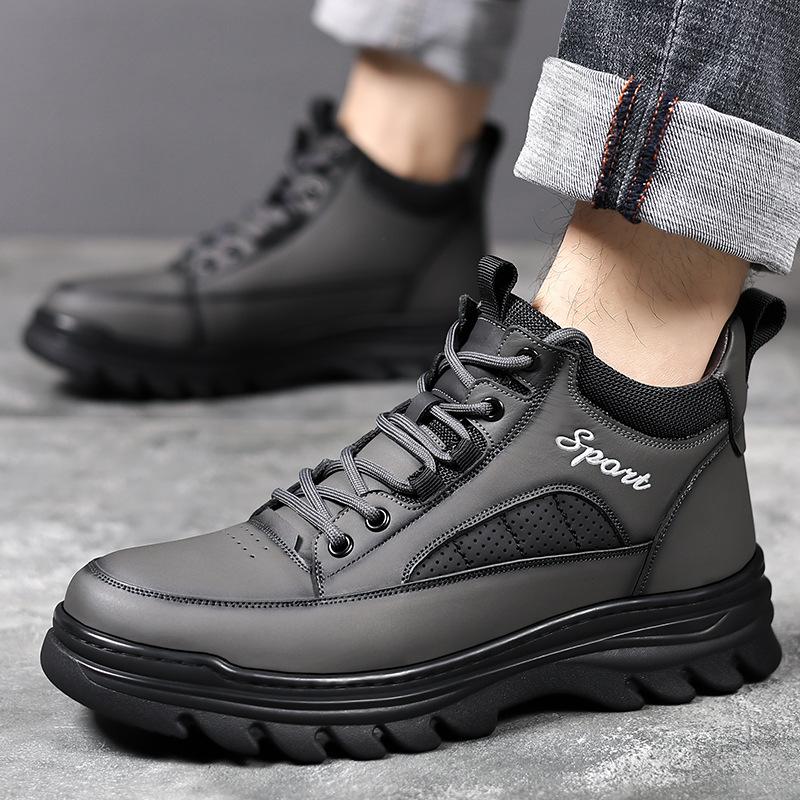 Winter Shoes Outdoor Keep Warm Cotton Boots for Men Fashion Casual Platform Shoes Man High Top New Designer Ankle Boot Man
