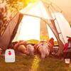 Relaxdays jerricane d’eau avec robinet, couvercle à visser, bidon à eau de camping, 15 l, sans bpa, blanc-rouge