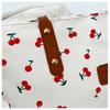 Large Capacity Shoulder Bag Sweet Cherry-Print Versatile Style Women Shoulder Bag Trendy Design Fashionable Tote Bag Women Use