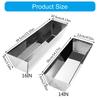 14'' 16'' Steel Mud Pans Sheared Edges For Easy Cutter Cleaning Rustproof Drywall Mud Pans Plastering Tool