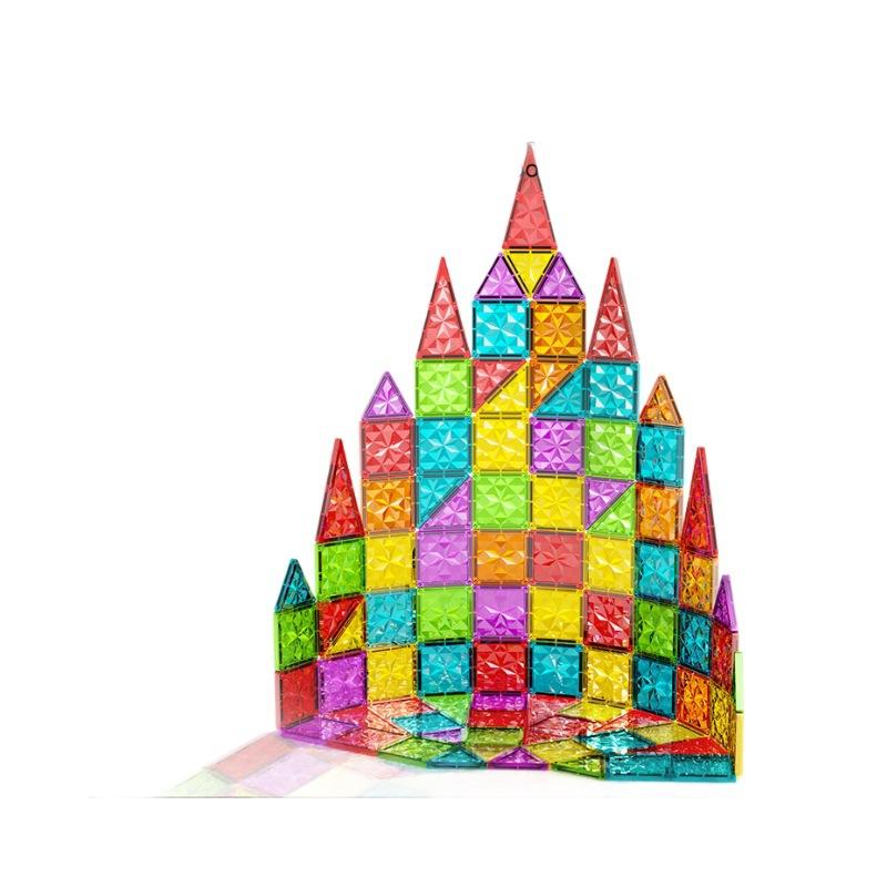 Color Window Drill Surface Color Large Magnetic Sheet Building Block Children'S Magnet Puzzle Toy Assembly Puzzle Magnetic Sheet