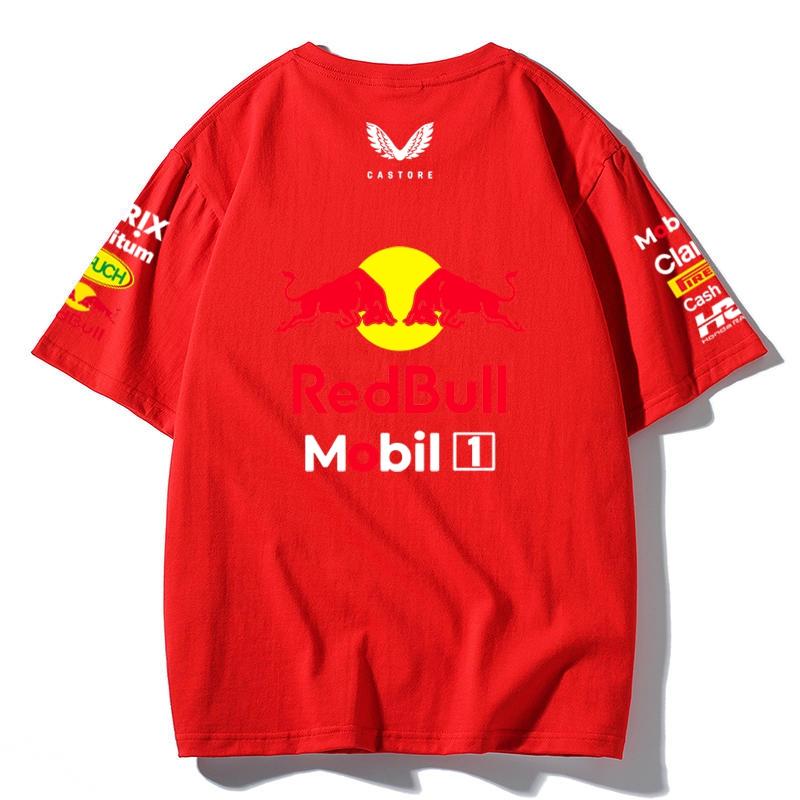 Red Bull Racing F1 Team T-Shirt Oracle Honda Bybit Print Oversized Men Women Casual Cotton Tee