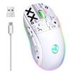 Bluetooth-compatible 2.4G- Wireless Mouse  Light For Computer Laptop Pad Tablet Optical Mice-Rechargeable TypeC Mute-