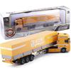 1/50 Diecast Container Truck Car Model Alloy Metal Engineering Flatbed Transport Truck Vehicle Semi Trailer Car Model Kids Gifts