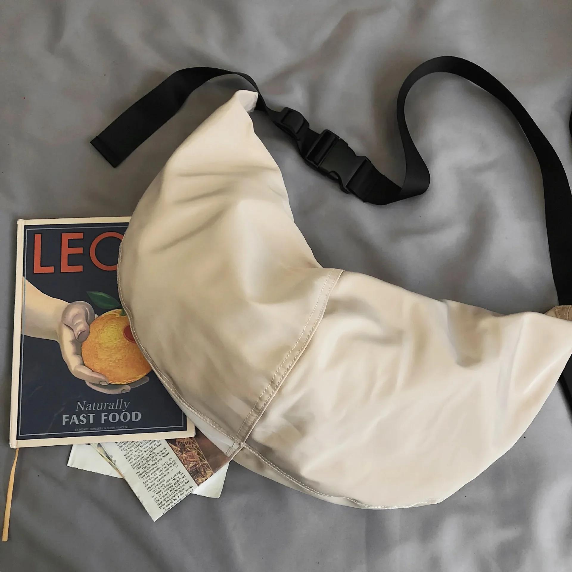 Сумки через плечо мужские однотонные бродяги большой вместимости унисекс Harajuku — фото 11