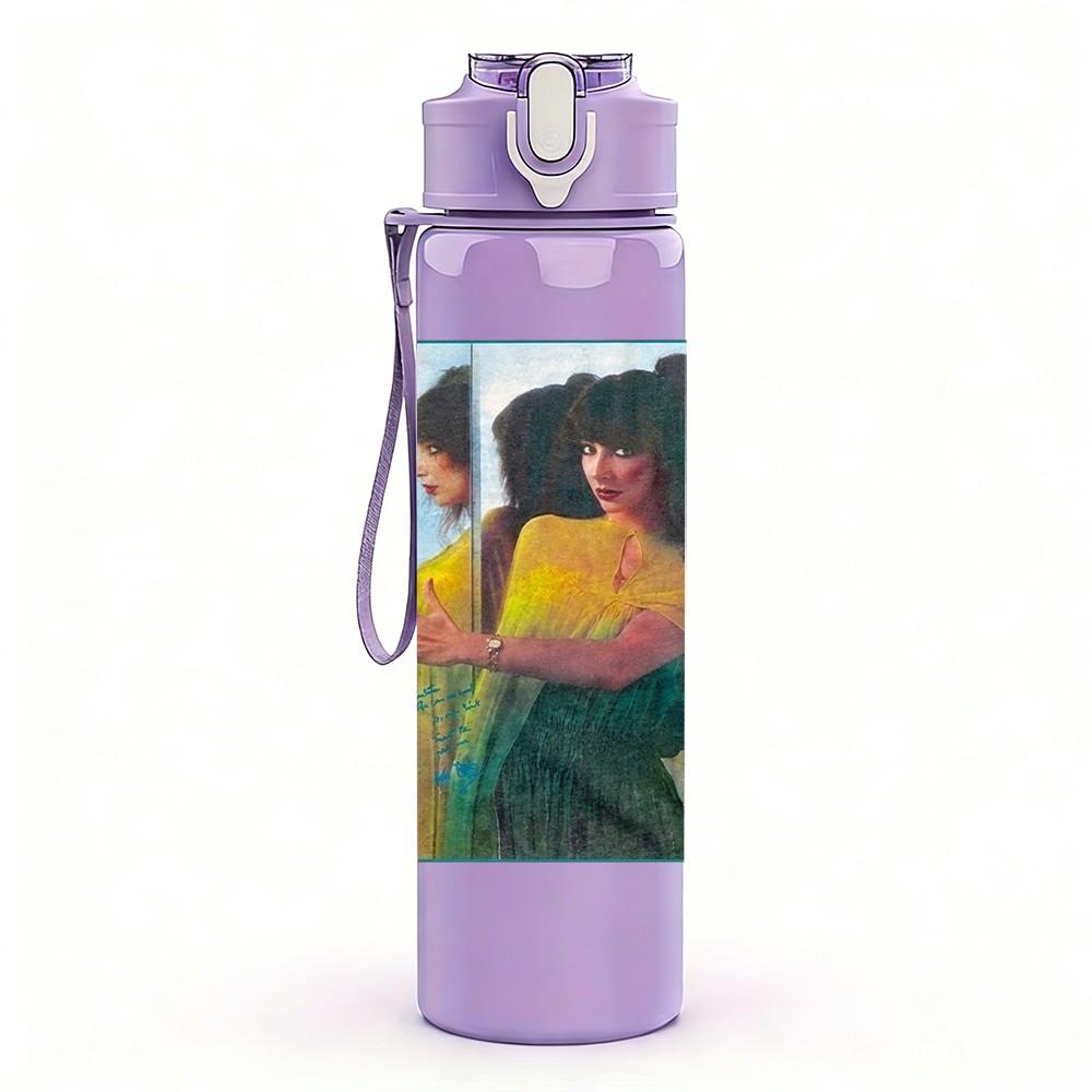 1PC Kate Bush Art 750ml sports water bottle leakproof straw lid outdoor office home