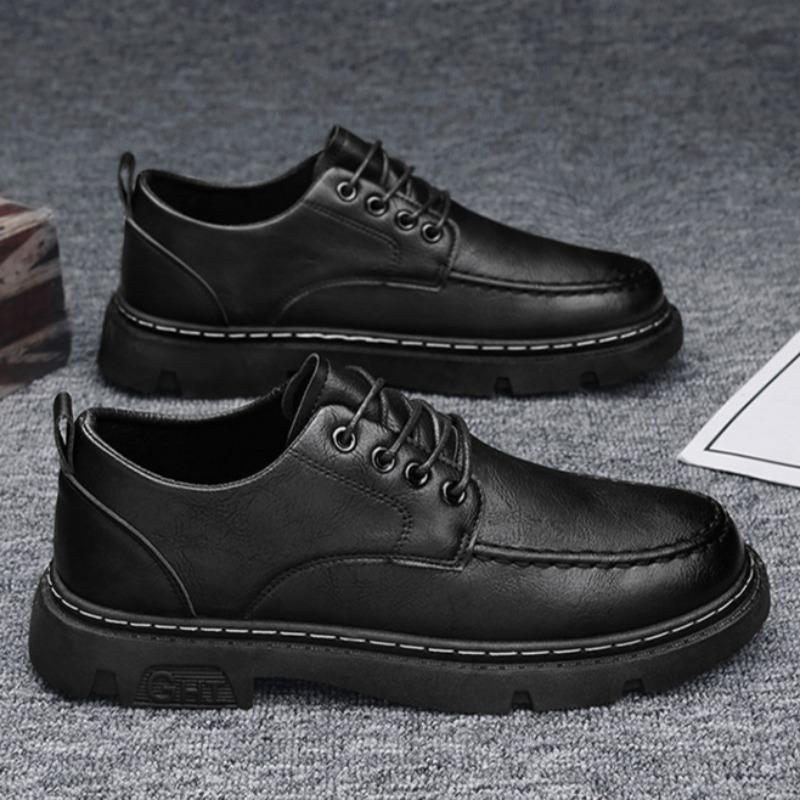 

Лоферы Новые осенние мужские кожаные туфли итальянские оксфорды для мужчин классические деловые туфли удобная модная повседневная обувь 44 чёрный