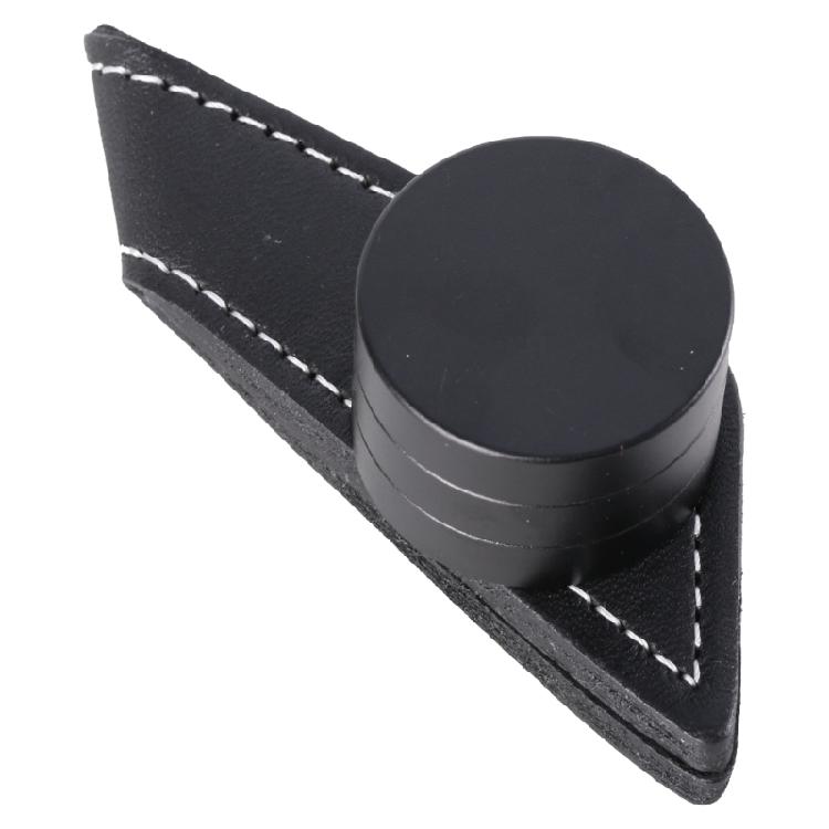 

3-Layer Pool Cue Chalk Holder with Magnetic Belt Clip Leather Magnetic Billiard Chalk Holder Snooker Tool Accessory чорний