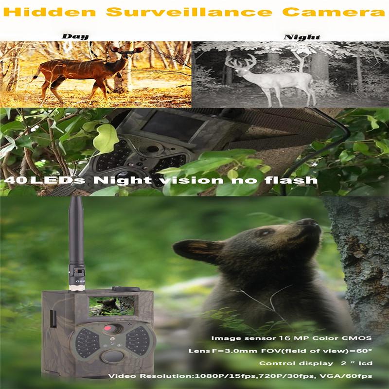 HC-330M 16MP Trail Camera Waterdicht 1080P Fotoval Jacht Wildlife Monitoring 120° Detectiebereik