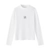 La Chapelle Damen Slim Fit Langarm Rollkragen-T-Shirt mit Strasssteinen verziert