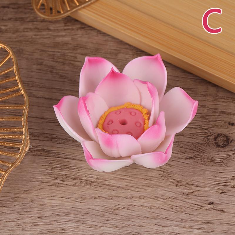 Ceramic Lotus Incense Burner Home Decor Incense Burner Stick Holder Buddhist Aromatherapy Incense Censer Use In Office Teahouse