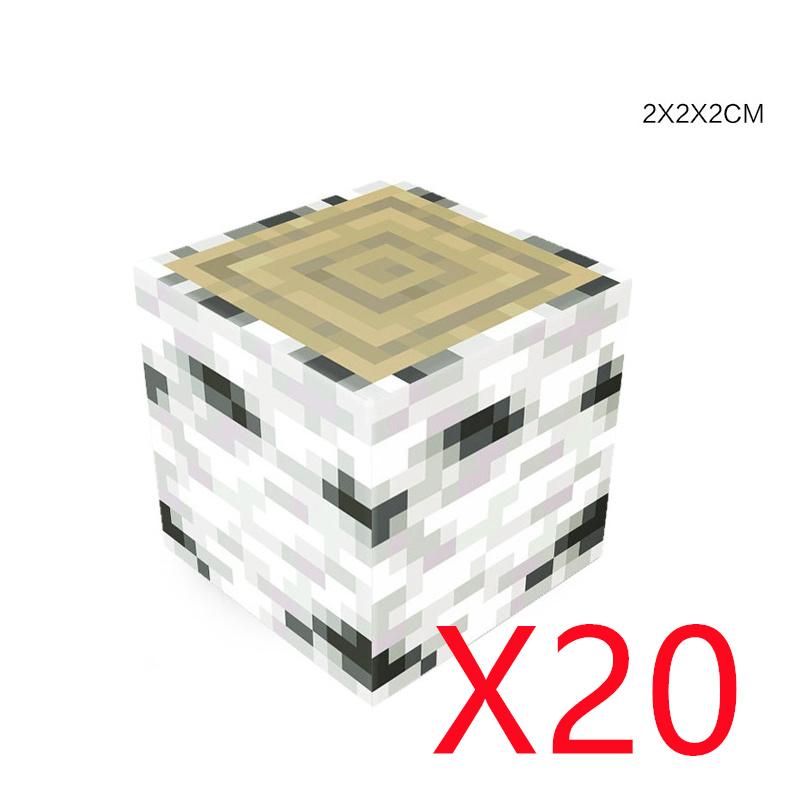 Pixel-Stil Mineral Magnet Welt Magnetische Bausteine Montage Ersatzteile Sensorisches Spielzeug für Kinder DIY Tierwürfel Grundplatte