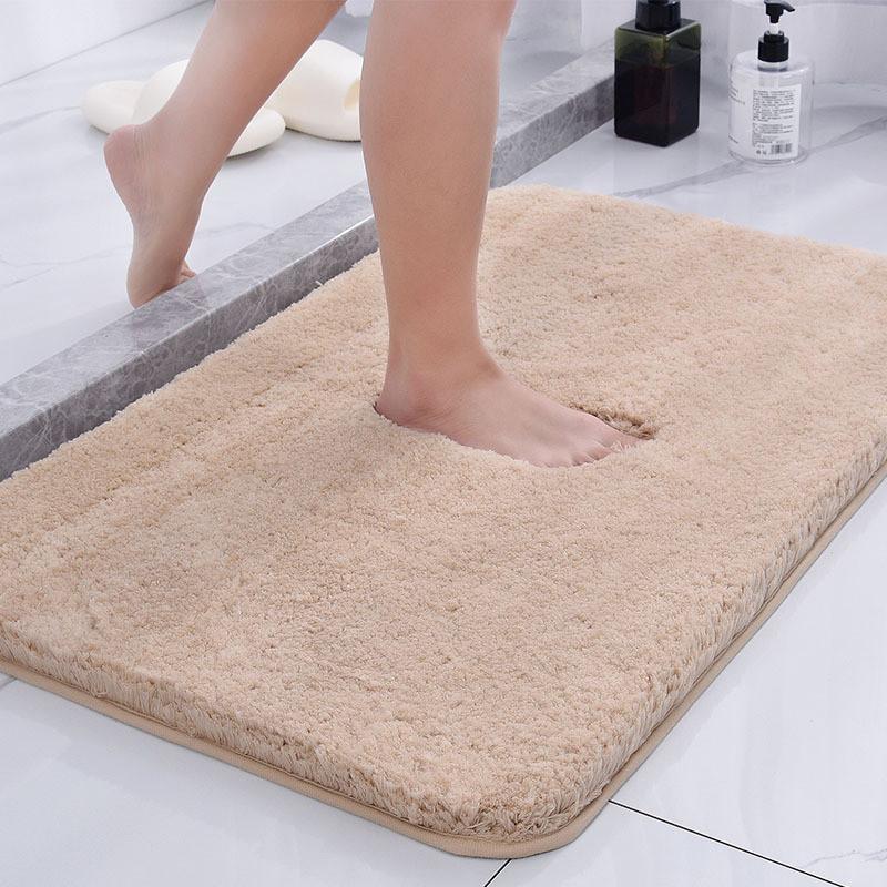 Thick Absorbent Water Microfibre Bath Mat Washable Non Slip Plush Mats Bath