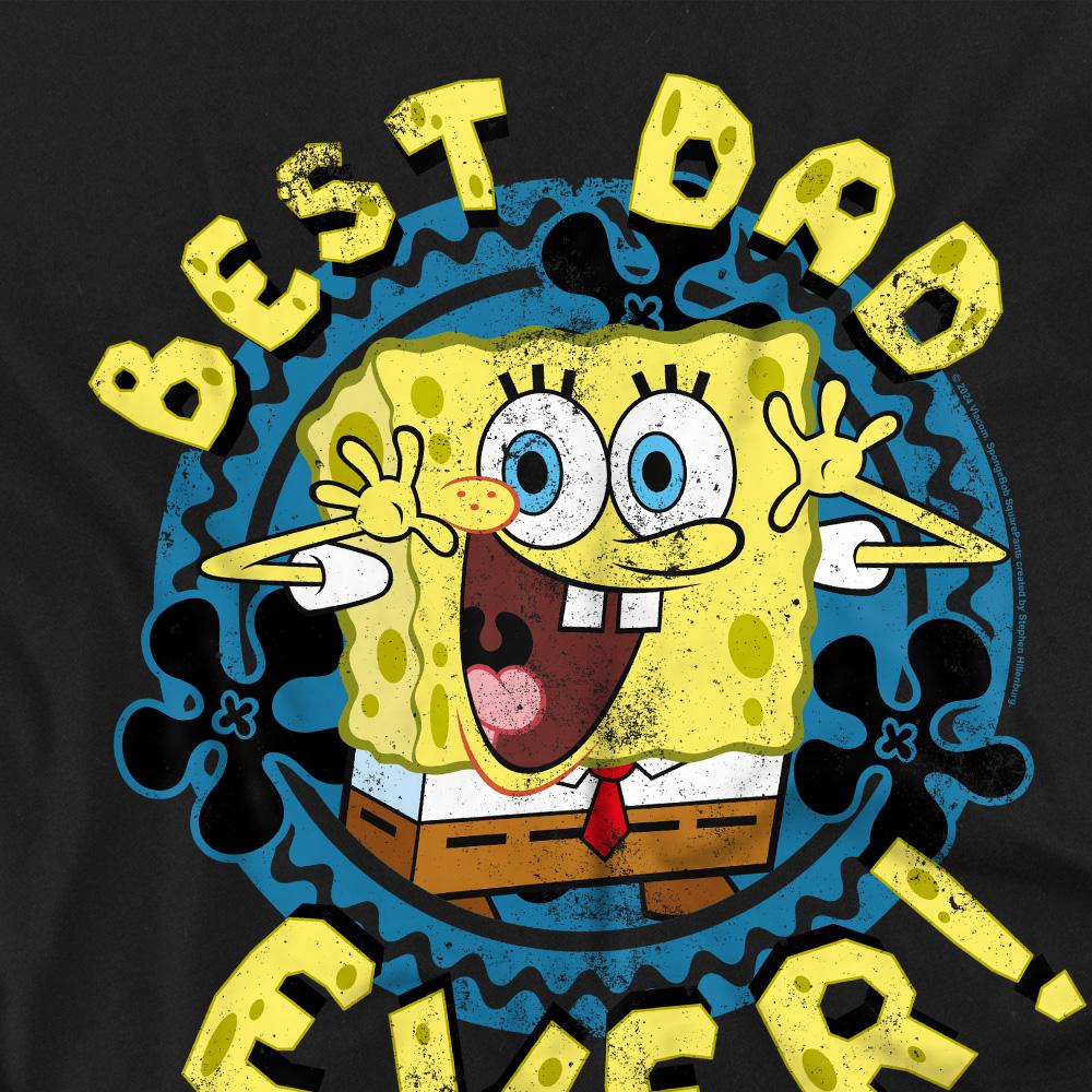 SpongeBob SquarePants Unisex Adult Best Dad Ever Fathers Day T-Shirt