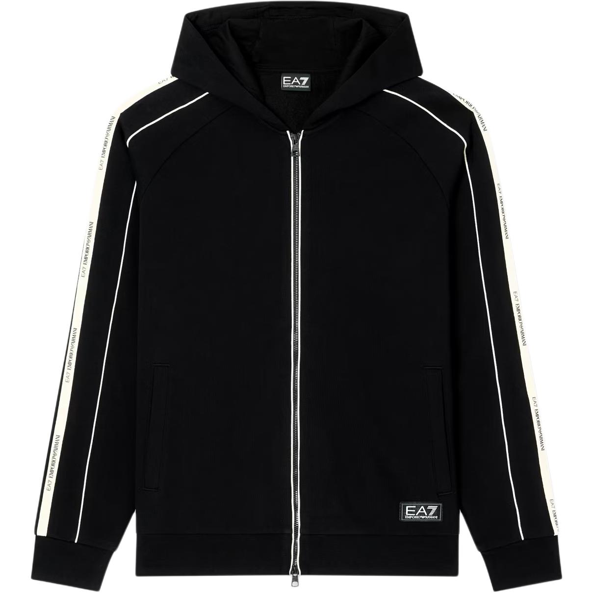 Emporio Armani EA7 Letter Print Striped Embroidered Zipper Long Sleeve Jacket Men jackets 7M000973-AF10377-UC001 XXXL