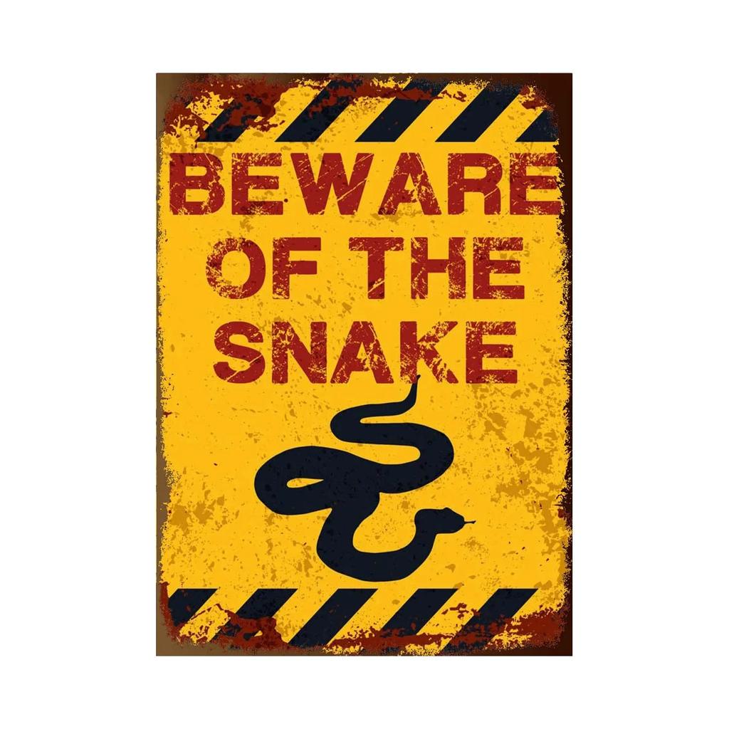 BEWARE OF Rabbit Retro Plaque Metal Tin Signs Garden Decoration Mouse Monkey Wall Stickers Kraken Plate Animal Warning Sign