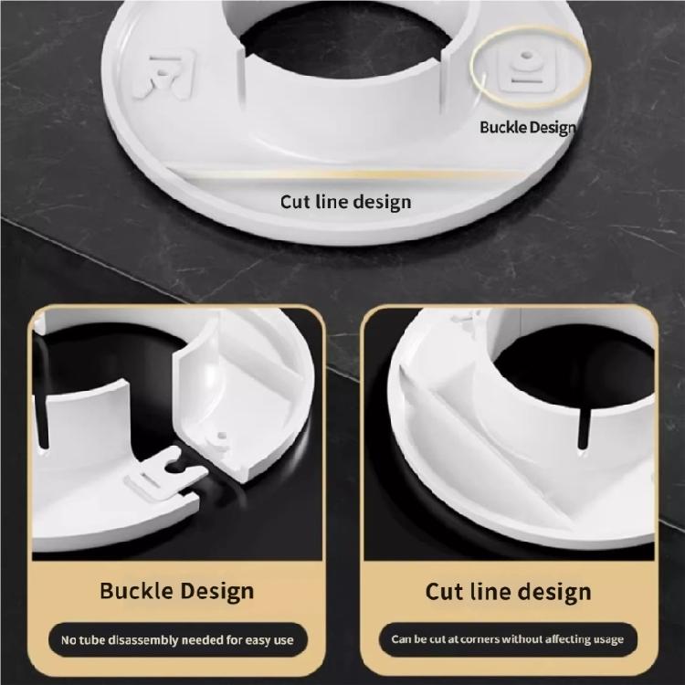 Wall Decorative Cover Pipe Plug Entry Cable Passage Hole Cover for Air Conditioning and Pipe Installations