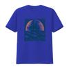 Vintage Nautical Sailing Ship Sunset Ocean Wave Print Casual T Shirt Vintage Washed Designer Clothes Stretched Unisex