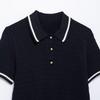 Spring 2025 Women's Slim-Fit Commuter POLO Collar Short-Sleeved Knitwear