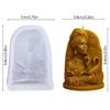 High Temperatures Resistant Silicone Candle Mould With Desert Queen Embosseds Pattern