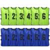 12 PCS Adults Soccer Pinnies Quick Drying Football Team Jerseys Sports Scrimmage Soccer Team