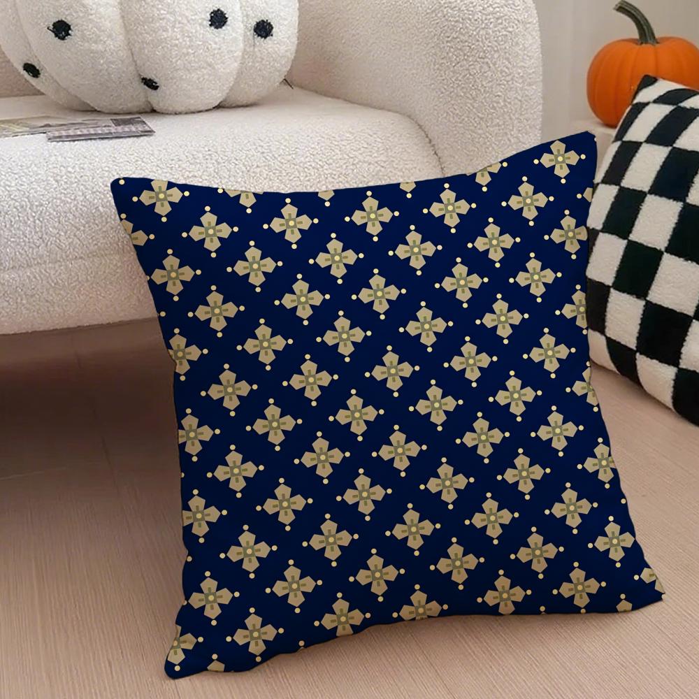 Traditional Chinese Classic Patterns Cushion Cover Throw Pillow Cover Hidden Button Durable Polyester Chair Cushion