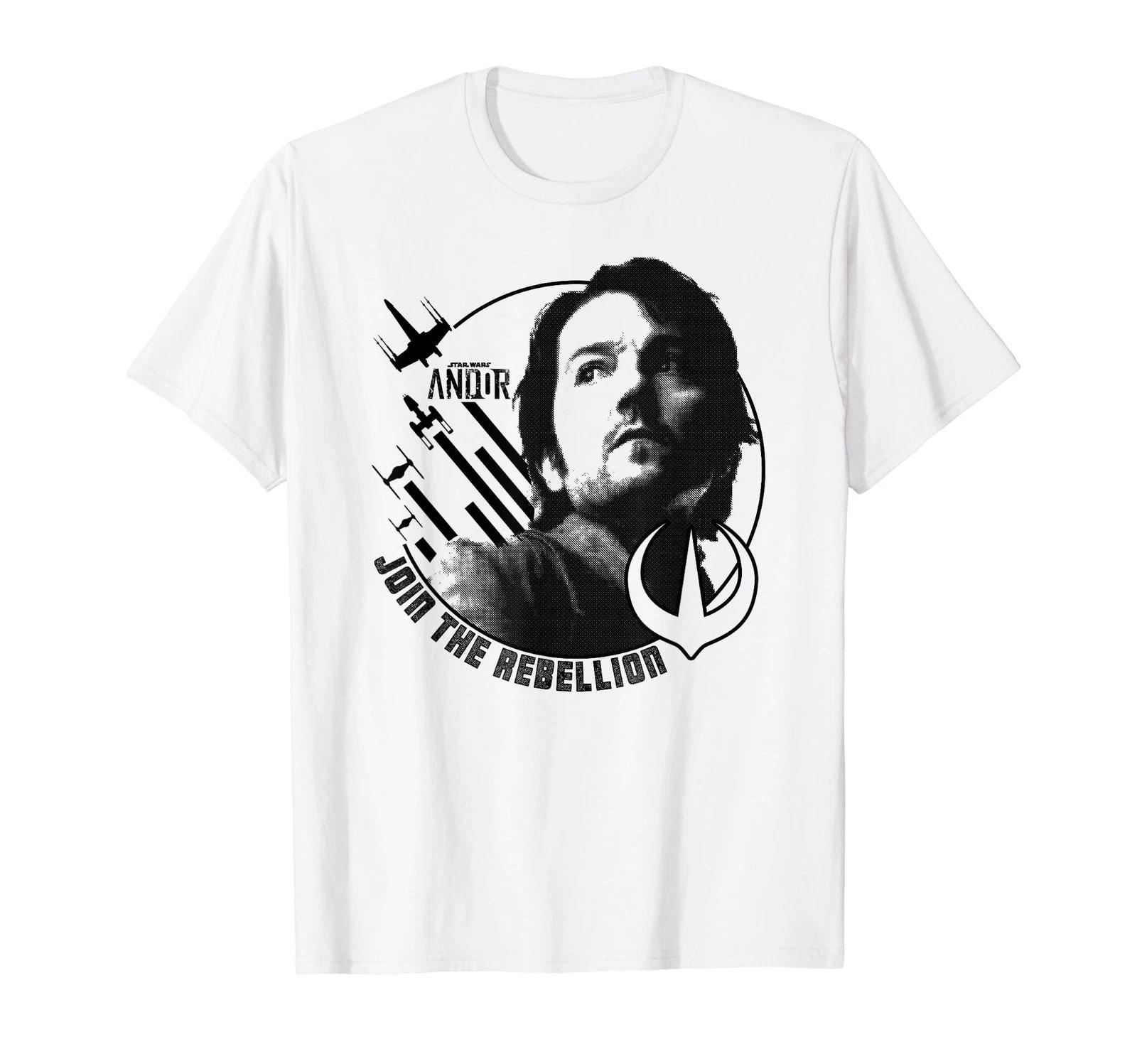 Star Wars Andor Join The Rebellion Cassian Andor Portrait T-Shirt_ XL