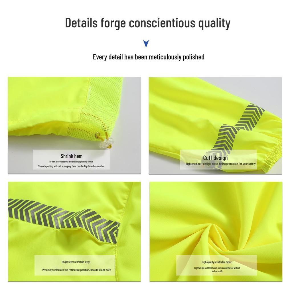 Reflective Fluorescent UV Protection Summer Workwear for Road Rescue & Traffic Administration