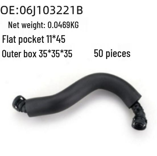 06J103221B Crankcase Ventilation Hose for Volkswagen Passat, Tiguan, CC Exhaust.