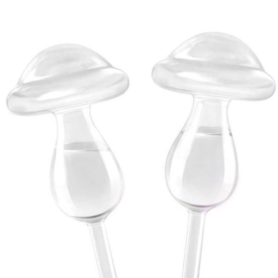 Self Watering Globes Clear Mushroom Plant Watering Bulbs Planter Insert Automatic Watering Devices for Indoor Outdoor Potted Plants