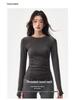 Women's Quick-Dry Long Sleeve Yoga Top for Outdoor Cycling and Running in Autumn/Winter