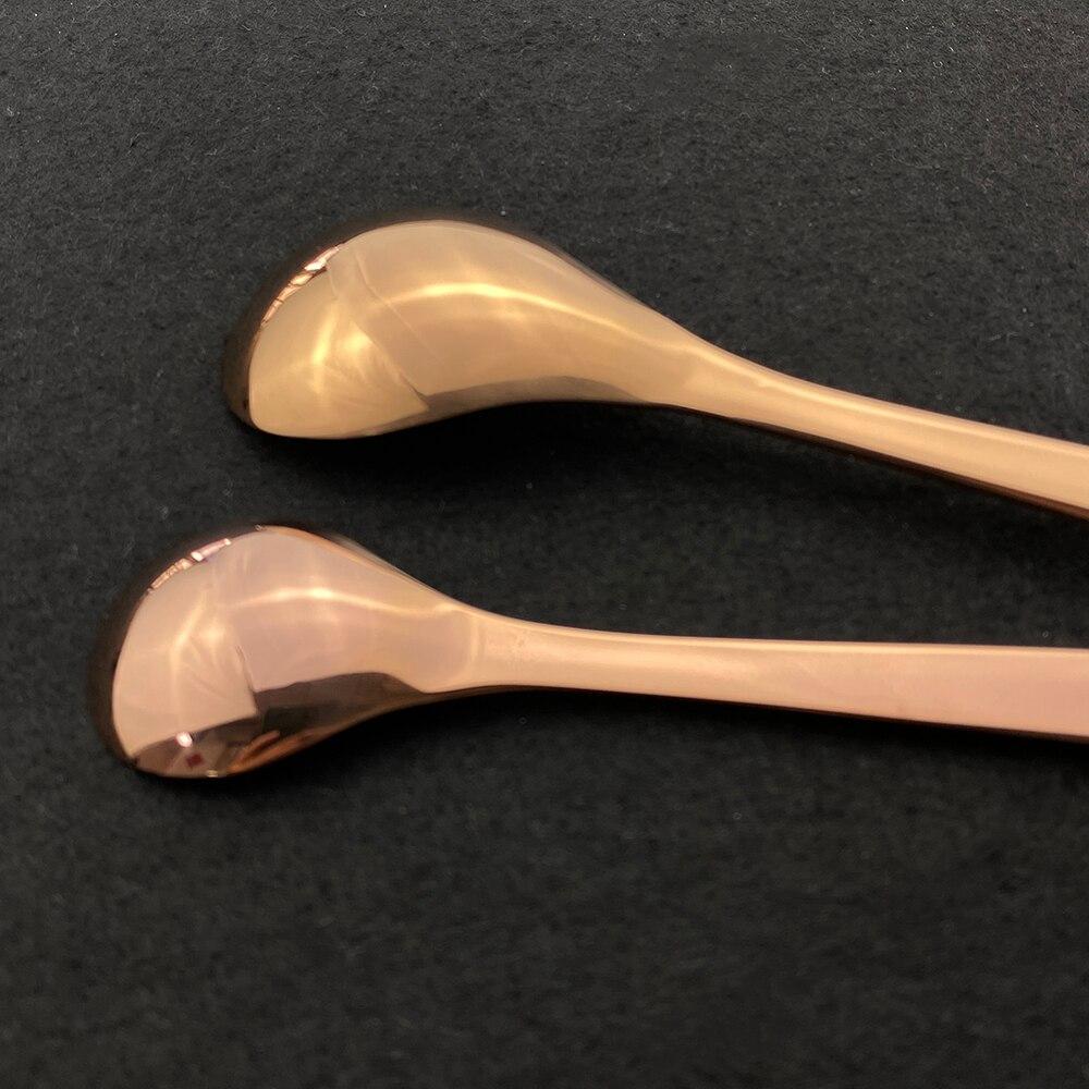 Champagne Tableware Cutlery Dinner Cutlery Set Western Kitchen Dinnerware 18/10 Stainless Steel Gold Knife Fork Spoon Flatware