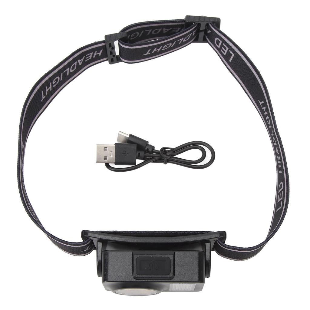 Headlamp Flashlight COB LED High Brightness Adjustable Angle Headlight for Camping Running Cycling F