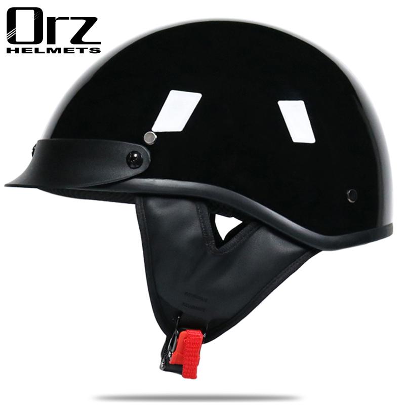 Motorcycle Helmet Scooter Bike Open Face Half Baseball Cap Anti-UV Safety Hard Hat Motocross Helmet Multiple Color Protect