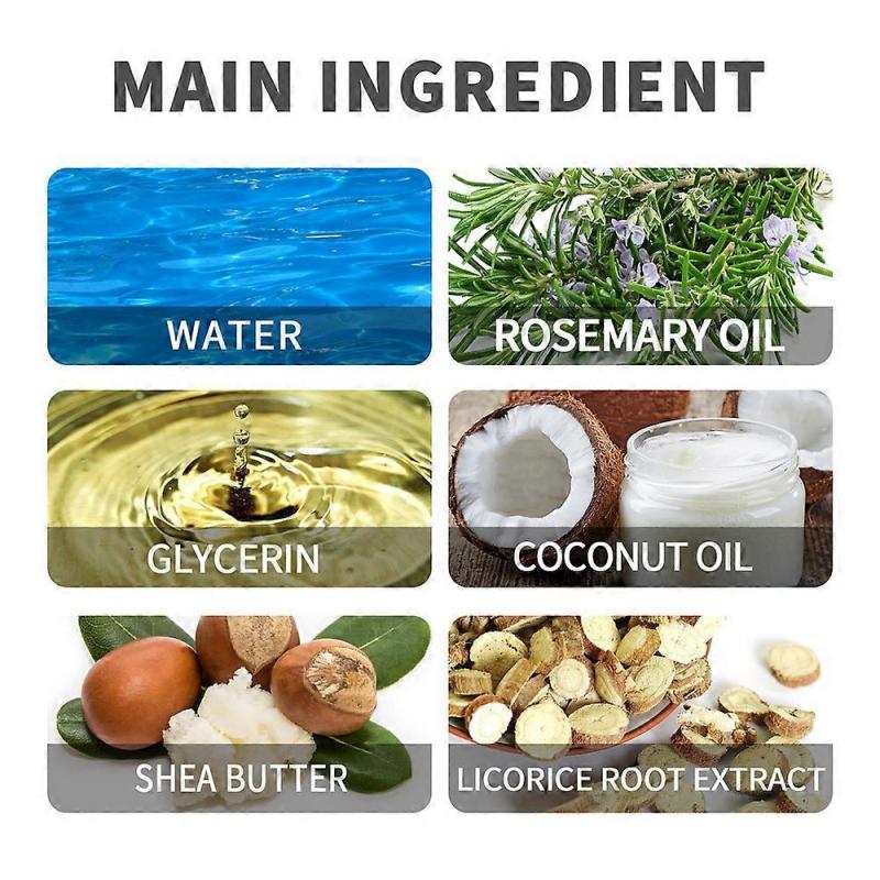 3x Hair Growth Essential oils Products Rosemary Licorice Root Extract Essence Fast Regrowth Serum Beard Growth Oil Hair Loss Care Beauty Scalp Treatme