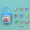 Miniature Size Dollhouse Building Blocks Plastic Doll Building Block Bucket  Gift