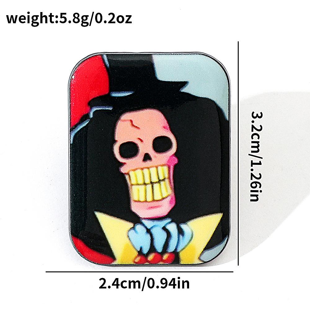 Creative Personality Animation ONE PIECE Metal Badge Riman Surrounding Character Alloy Printing Brooch