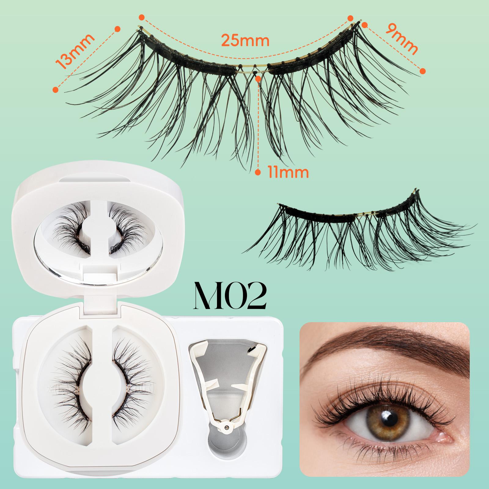 

VYRILA Soft Magnetic Eyelashes No Glue Needed Reusable Natural Look 3D Lashes Easy Apply Soft Magnetic Lashes Kit for Eye Makeup