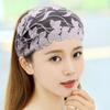 Flower Lace Headband Wide Side Korean Head Wrap Vintage Mother Hair Hoop  Female Hairbands