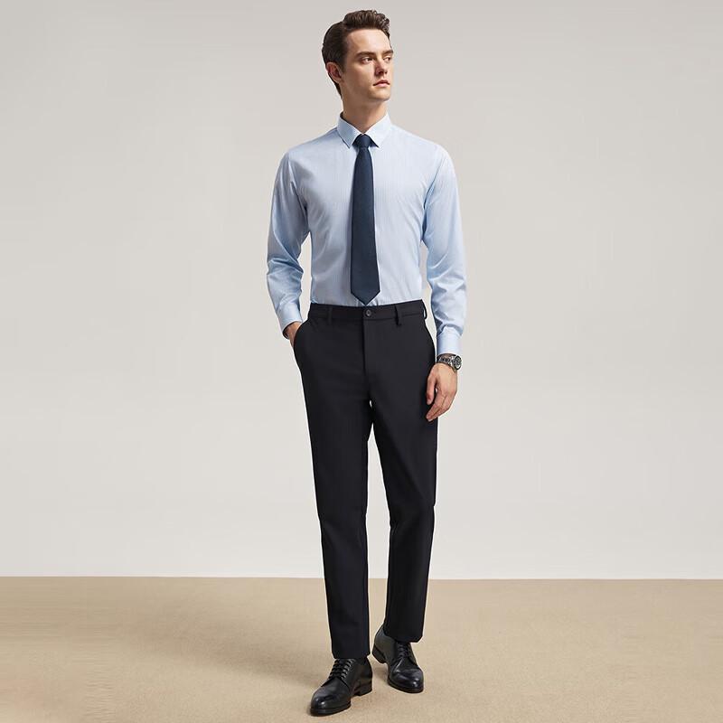 YOUNGOR Men s Lightweight Knit Straight-Leg Pants 175/80A