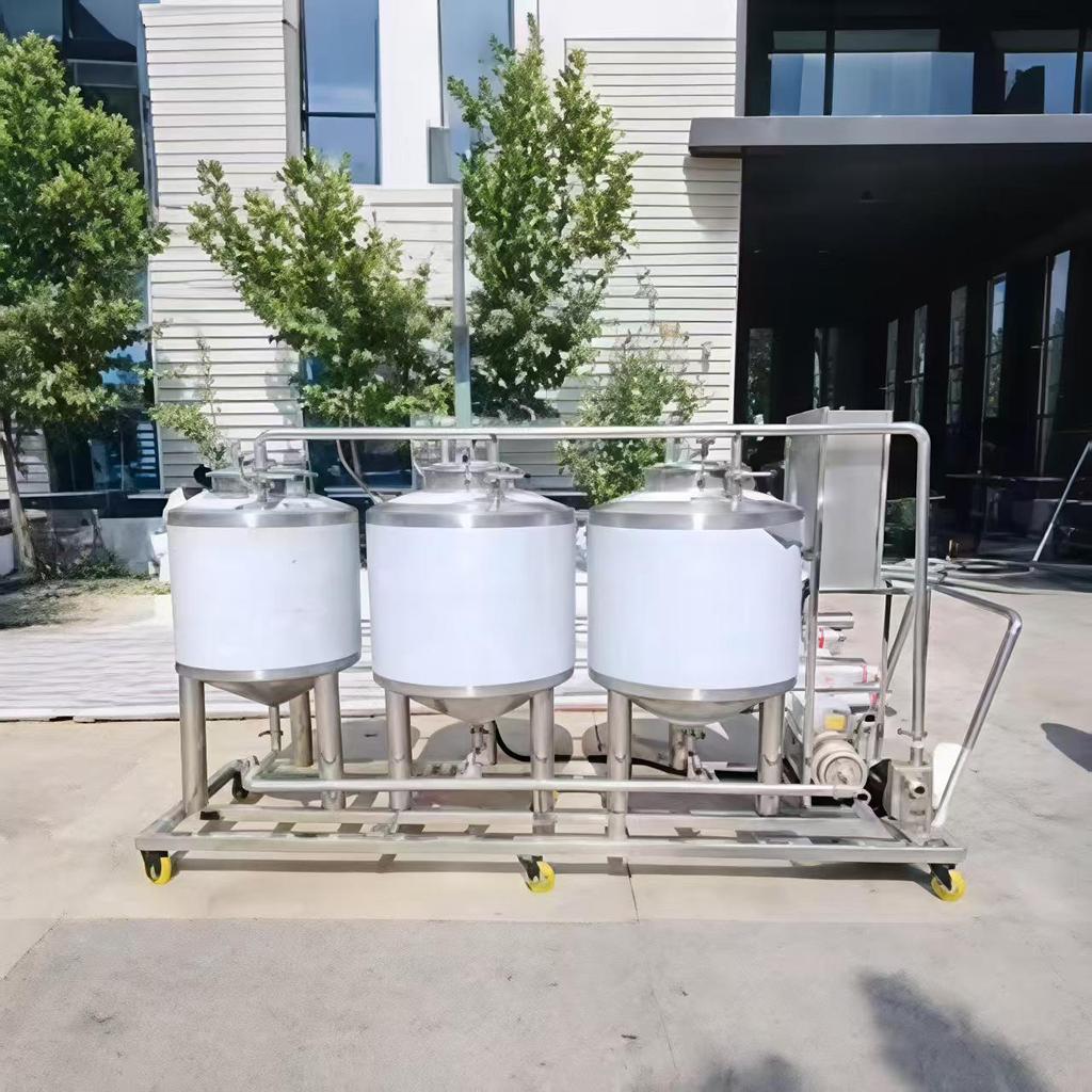 Mobile CIP Cleaning System with Hot Water, Acid, and Alkali Tanks