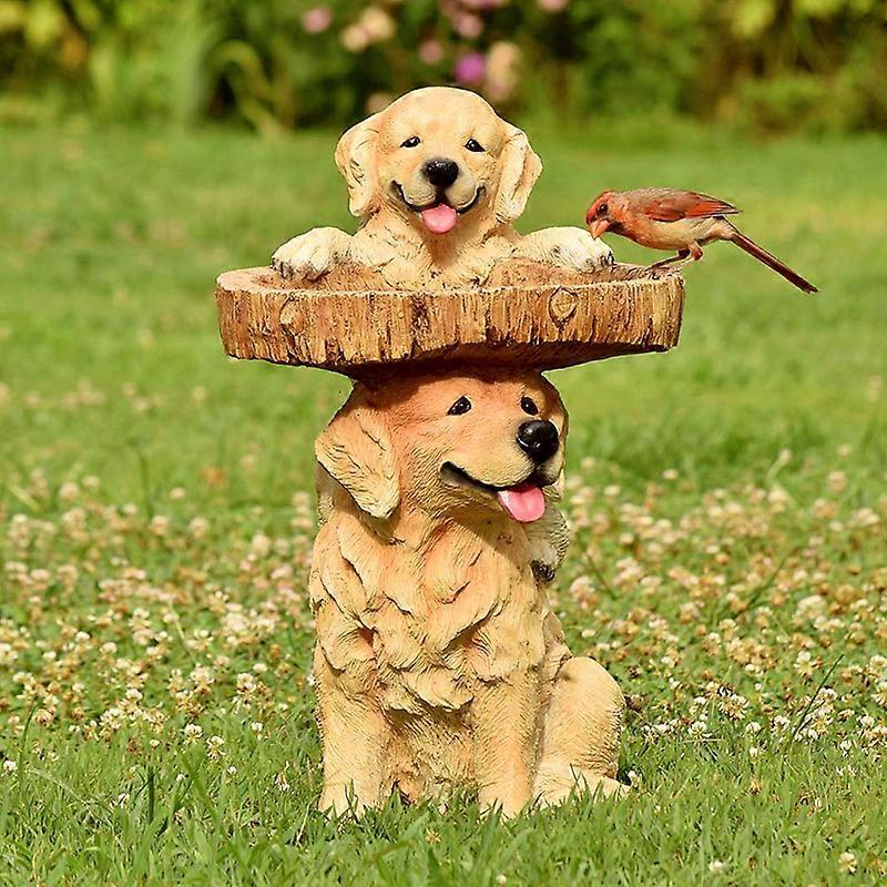 Creative Resin Bird Feeder for Yard Outdoor Wild Bird Feeder Decorative Bird Feeder for Wild Birds Yard Decoration Bird Feeder Decoration