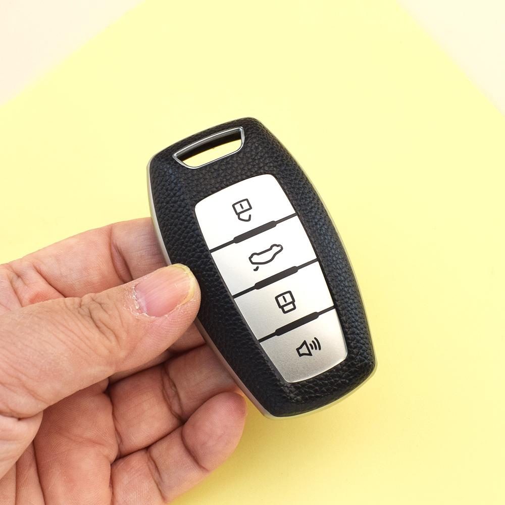 4 Buttons Auto Shell Fob Bag Keyless TPU Leather Car Key Case Cover for Haval F7 H6 Jolyon F7H Dargo Jolion Joico Jollein