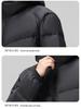 Men's Trendy Fluorescent Green Hooded Down Jacket - Casual Mountaineering Sports Outerwear