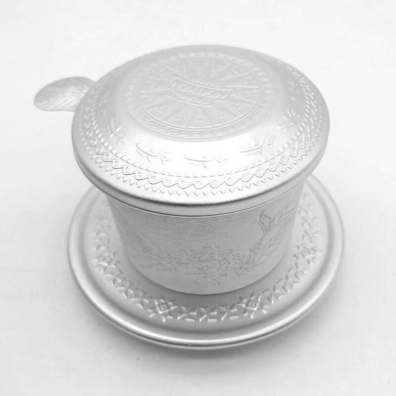 Qiwei Vietnamese Carved Ceramic French Press