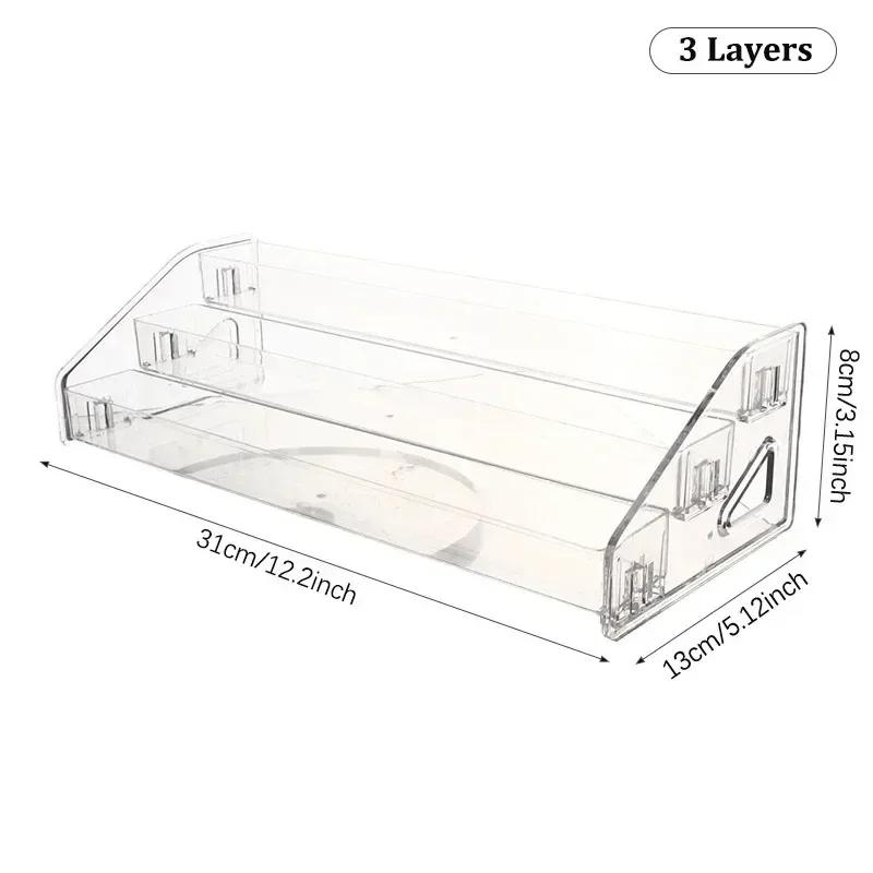2/3/4/5/6/7 Layers Nail Polish Display Stand Transparent Cosmetic Display Rack Holder Essential Oil Bottle Organizer Storage