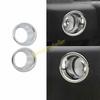 For Jeep Wrangler JK 07-2017 Bright Chrome Front Bumper Fog Light Ring Trim